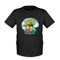 Детская футболка Love is ... in the rain - FATLINE Детская футболка Love is ... in the rain