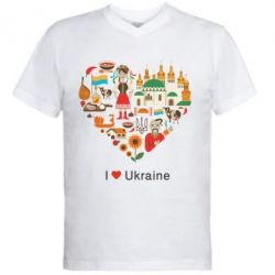 Чоловічі футболки з V-подібним вирізом - FATLINE