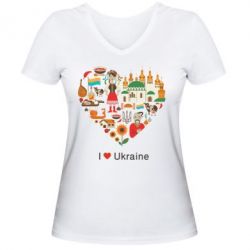 Жіночі футболки з V-подібним вирізом - FATLINE