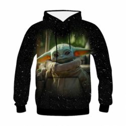 Детская 3D худи Малыш Йода из сериала Мандалорец - FATLINE Детская 3D худи Малыш Йода из сериала Мандалорец