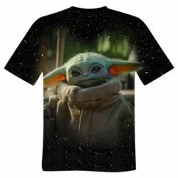 Мужская 3D футболка Малыш Йода из сериала Мандалорец