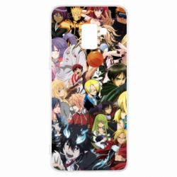 Чехол из раздела Мультфильмы Many Anime heroes для Samsung A8+ 2018 - FATLINE Чехол из раздела Мультфильмы Many Anime heroes для Samsung A8+ 2018