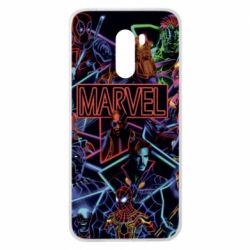 Чехол из раздела Мстители Marvel neon art pattern для Xiaomi Pocophone F1 - FATLINE Чехол из раздела Мстители Marvel neon art pattern для Xiaomi Pocophone F1