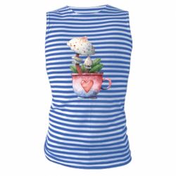 Майка-тельняшка Гриб в горшке - FATLINE Майка-тельняшка Гриб в горшке