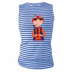 Майка-тельняшка Жінка що палить люльку - FATLINE Майка-тельняшка Жінка що палить люльку