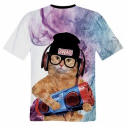 Чоловіча 3D футболка Melomaniac - FATLINE Чоловіча 3D футболка Melomaniac