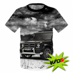 Детская 3D футболка Mercedes Benz brabus