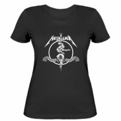 Женская футболка Metallica death magnetic - FATLINE Женская футболка Metallica death magnetic