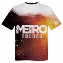 Мужская 3D футболка Metro Exodus Logo