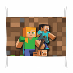 Флаг Minecraft and heroes - FATLINE Флаг Minecraft and heroes