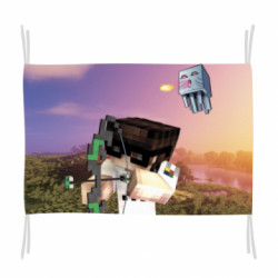 Флаг Minecraft sunset - FATLINE Флаг Minecraft sunset
