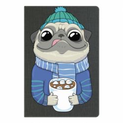 Блокнот А5 Мопс любит кофе - FATLINE Блокнот А5 Мопс любит кофе