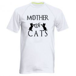 Мужская спортивная футболка Mother of cats1 - FATLINE Мужская спортивная футболка Mother of cats1