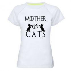 Жіноча спортивна футболка Mother of cats1 - FATLINE Жіноча спортивна футболка Mother of cats1