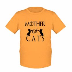 Детская футболка Mother of cats1 - FATLINE Детская футболка Mother of cats1