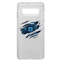 Чехол из раздела Passichnyk Motherboard through the T-Shirt для Samsung S10+ - FATLINE Чехол из раздела Passichnyk Motherboard through the T-Shirt для Samsung S10+