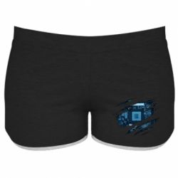 Женские шорты Motherboard through the T-Shirt - FATLINE Женские шорты Motherboard through the T-Shirt