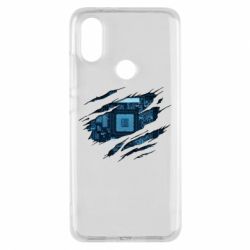 Чехол из раздела Программистам Motherboard through the T-Shirt для Xiaomi Mi A2 - FATLINE Чехол из раздела Программистам Motherboard through the T-Shirt для Xiaomi Mi A2