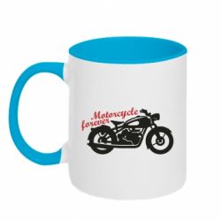 Кружка двоколірна 320ml Motorcycle forever - FATLINE Кружка двоколірна 320ml Motorcycle forever