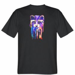 Мужская футболка Stedman Multicolored watercolor raccoon