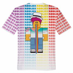 Чоловіча 3D футболка 3D Roblox Rainbow - FATLINE Чоловіча 3D футболка 3D Roblox Rainbow