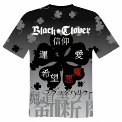 Чоловіча 3D футболка Black Clover Art - FATLINE Чоловіча 3D футболка Black Clover Art