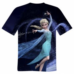 Мужская 3D футболка Frozen Elsa