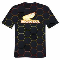 Мужская 3D футболка Honda color logo
