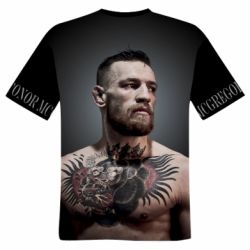 Мужская 3D футболка Конор Макгрегор UFC