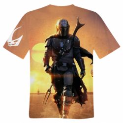Мужская 3D футболка Mandalorian - FATLINE Мужская 3D футболка Mandalorian