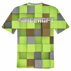 Чоловіча 3D футболка Minecraft cubes - FATLINE Чоловіча 3D футболка Minecraft cubes
