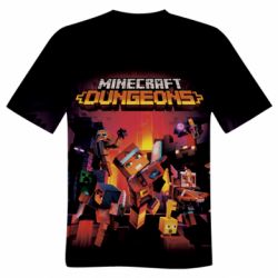Чоловіча 3D футболка Minecraft Dungeons new - FATLINE Чоловіча 3D футболка Minecraft Dungeons new