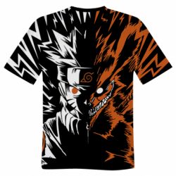 Мужская 3D футболка Naruto Kurama