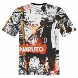Мужская 3D футболка Naruto manga