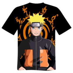 Чоловіча 3D футболка Naruto Uzumaki - FATLINE Чоловіча 3D футболка Naruto Uzumaki