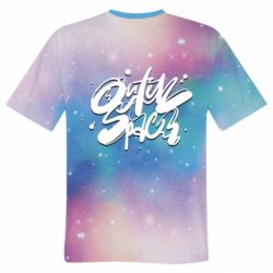 Мужская 3D футболка Outer Space - FATLINE Мужская 3D футболка Outer Space