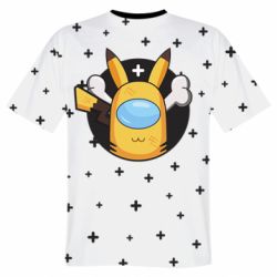 Чоловіча 3D футболка Pikachu Pluses - FATLINE Чоловіча 3D футболка Pikachu Pluses