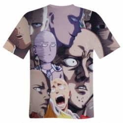 Чоловіча 3D футболка Сайтама многоликий - FATLINE Чоловіча 3D футболка Сайтама многоликий