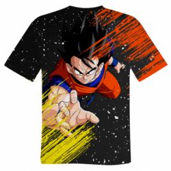 Чоловіча 3D футболка Son Goku - FATLINE Чоловіча 3D футболка Son Goku