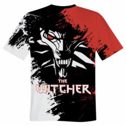 Мужская 3D футболка The Witcher Spray Art