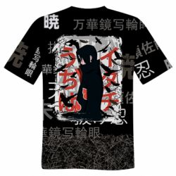 Мужская 3D футболка Учиха Итачи