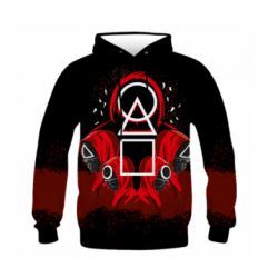 Чоловіча 3D толстовка (М) Гра В Кальмара 3D - FATLINE Чоловіча 3D толстовка (М) Гра В Кальмара 3D