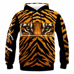 Мужская 3D худи Взгляд Тигра - FATLINE Мужская 3D худи Взгляд Тигра
