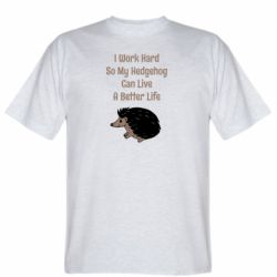 Мужская футболка Stedman Hedgehog with text