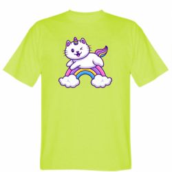 Мужская футболка Stedman Котик-единорог - FATLINE Мужская футболка Stedman Котик-единорог