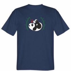 Мужская футболка Stedman Панда мама и малыш - FATLINE Мужская футболка Stedman Панда мама и малыш