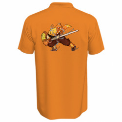 Футболка поло мужская Zenitsu Demon Slayer