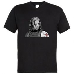 Мужская футболка с V-образным вырезом Bucky Art - FATLINE Мужская футболка с V-образным вырезом Bucky Art