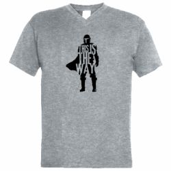 Чоловічі футболки з V-подібним вирізом