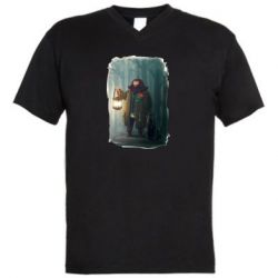 Чоловічі футболки з V-подібним вирізом